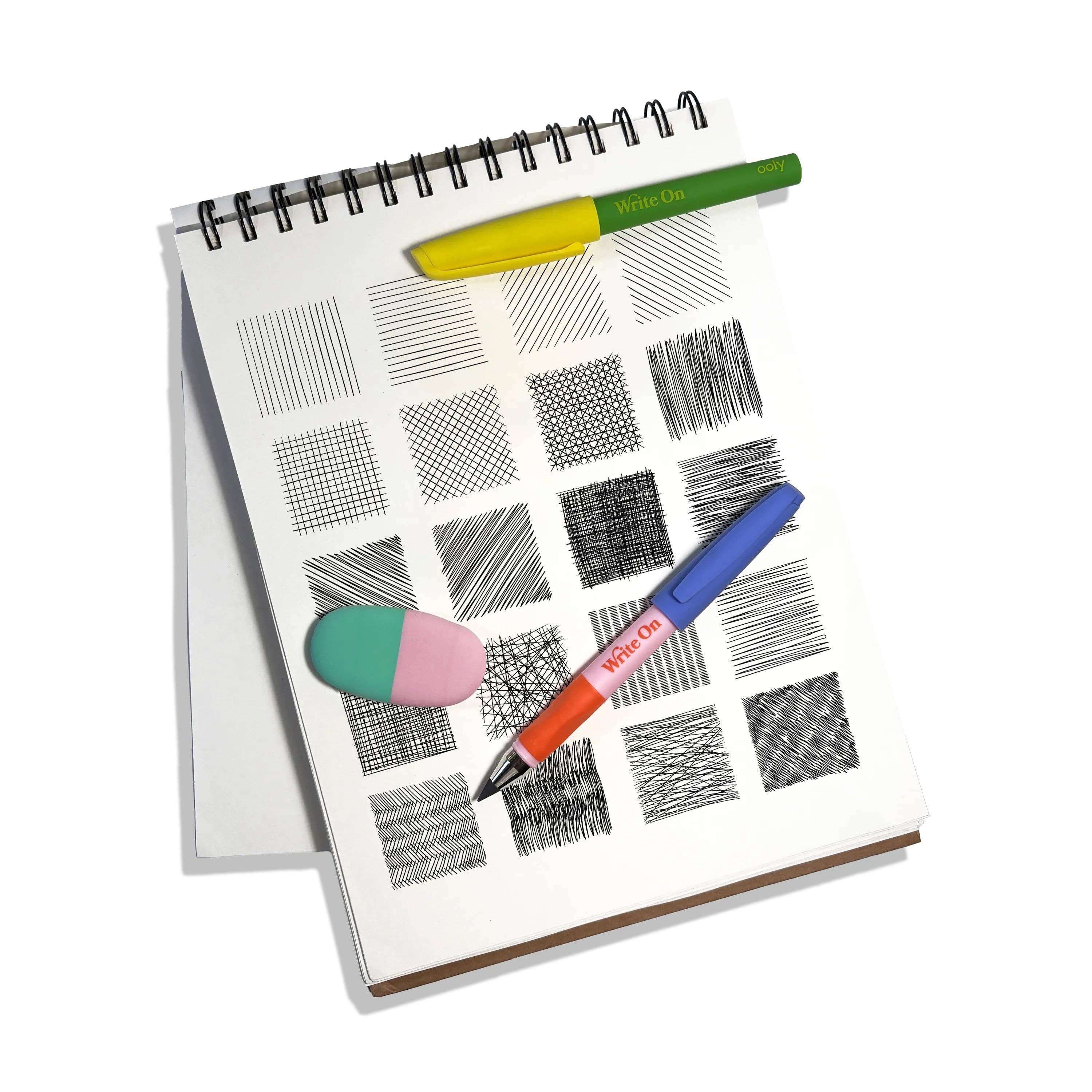 Write On Graphite Pencil and Eraser Set