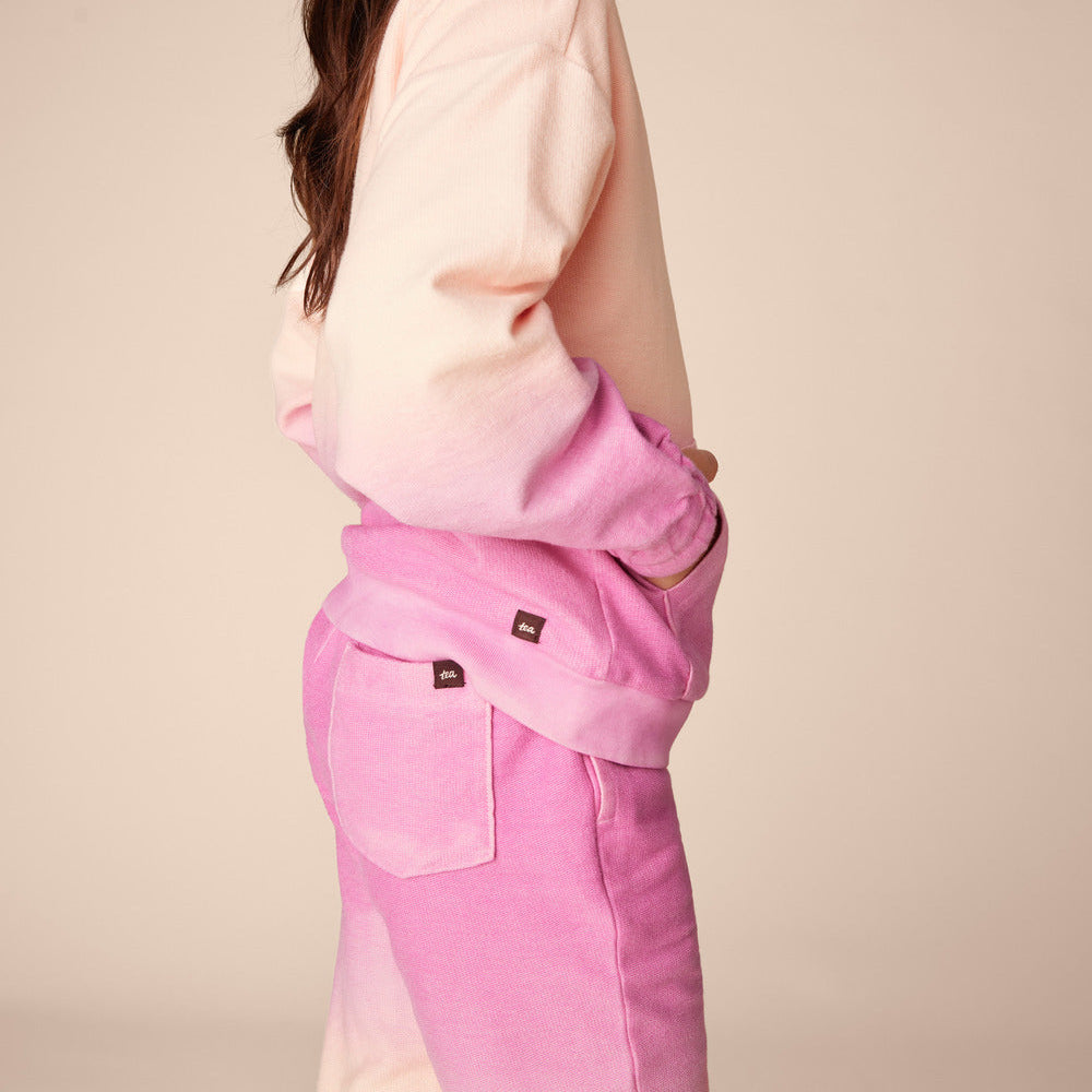 Perennial Pink Dip Dye Joggers