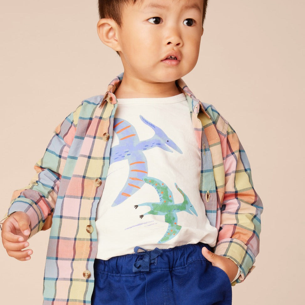 Chalk Dinos graphic tee