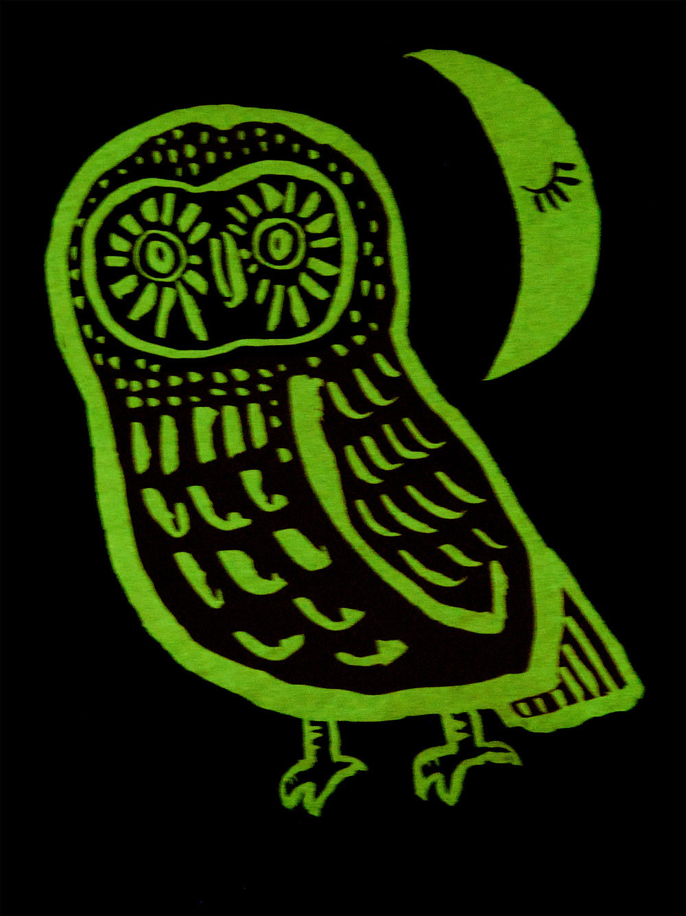 Cute Hoot Glow Tee