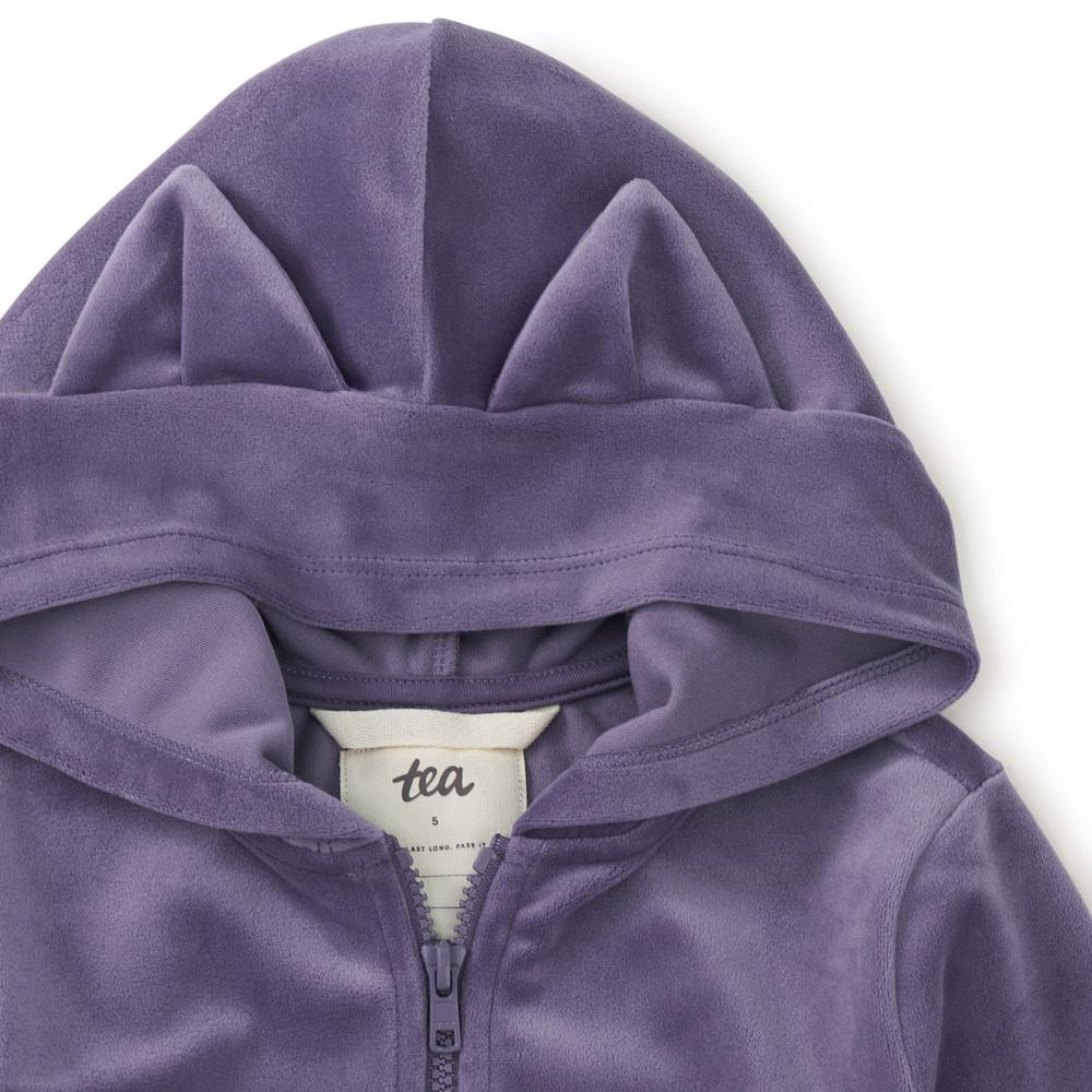 Shadow Cat Ears Velour Hoodie