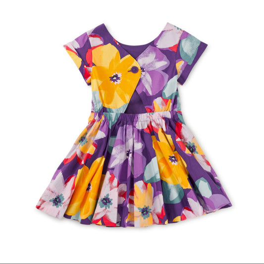 Button Back Skirted Dress