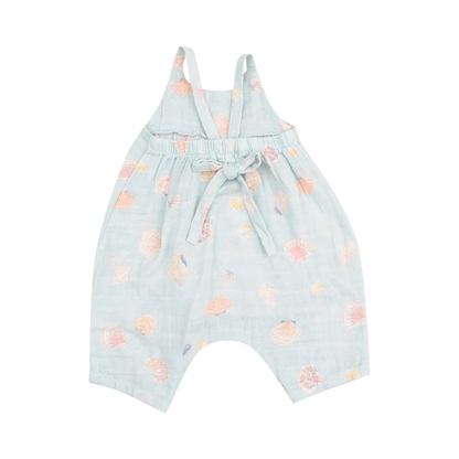Pretty Seashells Tie Back Romper