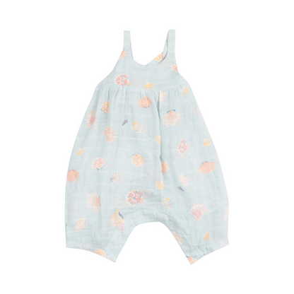 Pretty Seashells Tie Back Romper