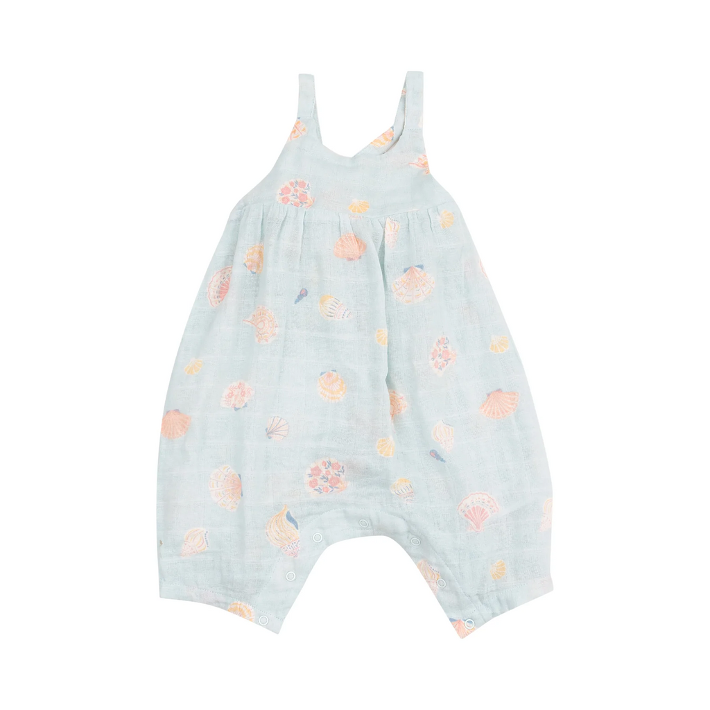 Pretty Seashells Tie Back Romper