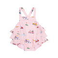 Golf Cart Cuties Pink Ruffle Sunsuit