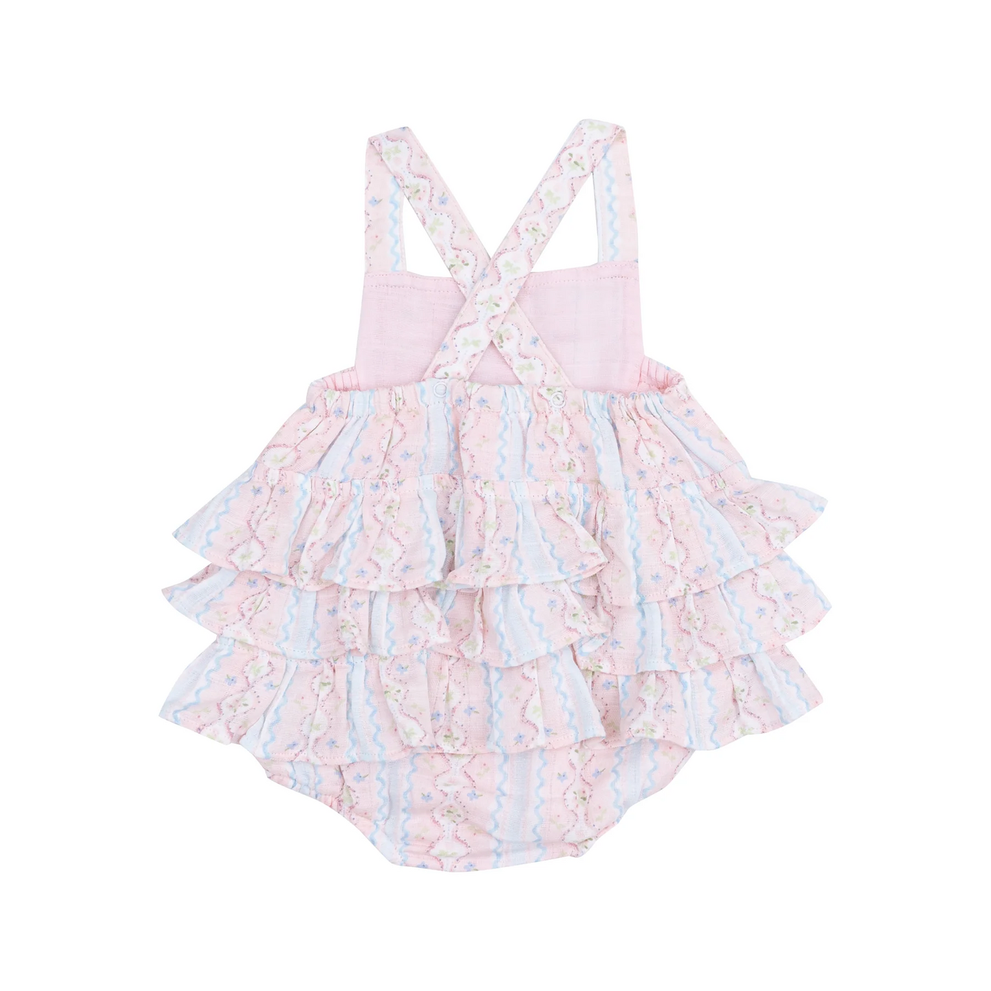 Ogee Floral Ruffle Sunsuit