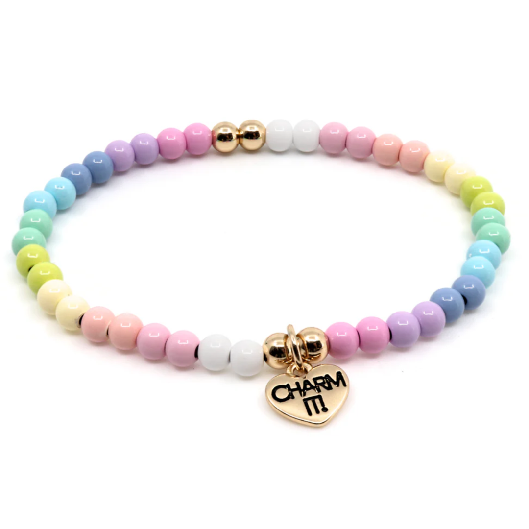 Pastel Stretch Bead Bracelet
