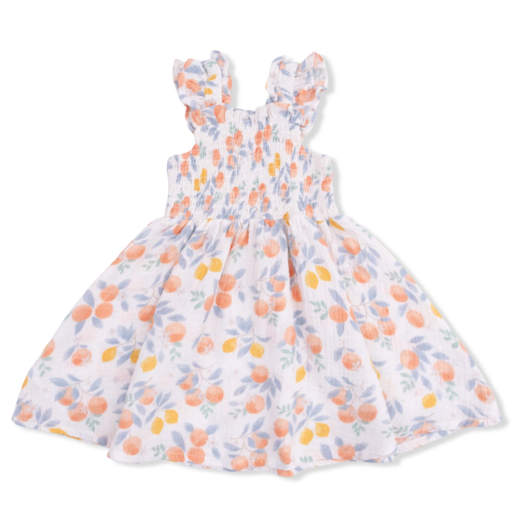 Citrus Floral Sundress & Bloomer
