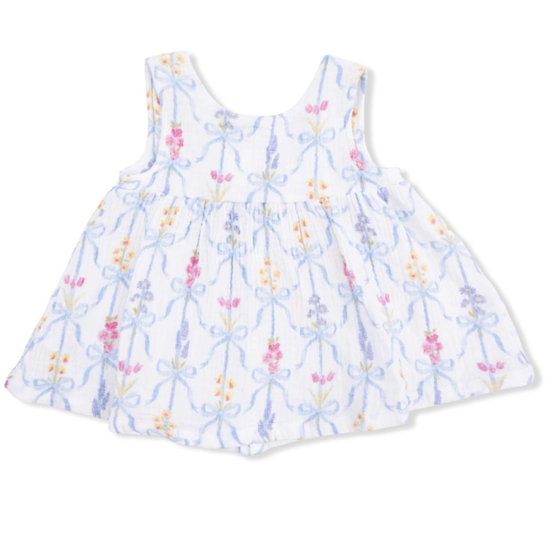 Ribbon Bouquets Bow & Bloomer Set