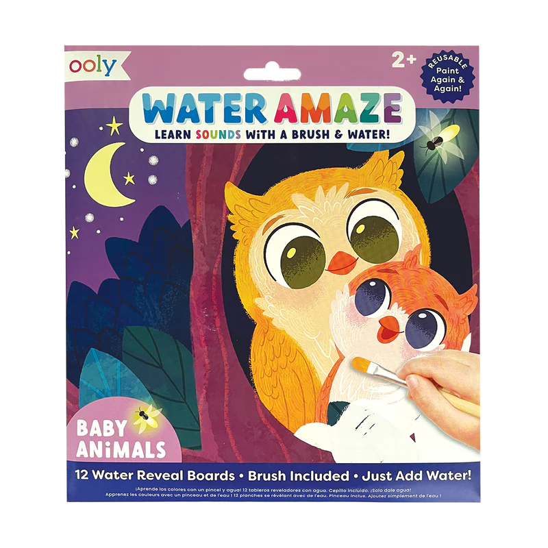 Water Amaze Water Reveal Boards: Baby Animals