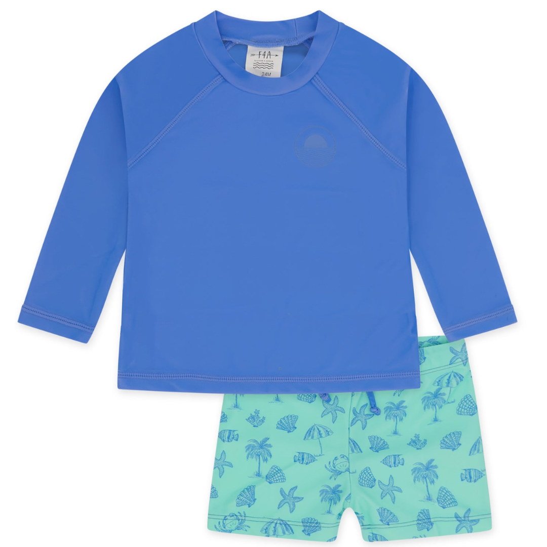 Surfs Up Rash Guard Set