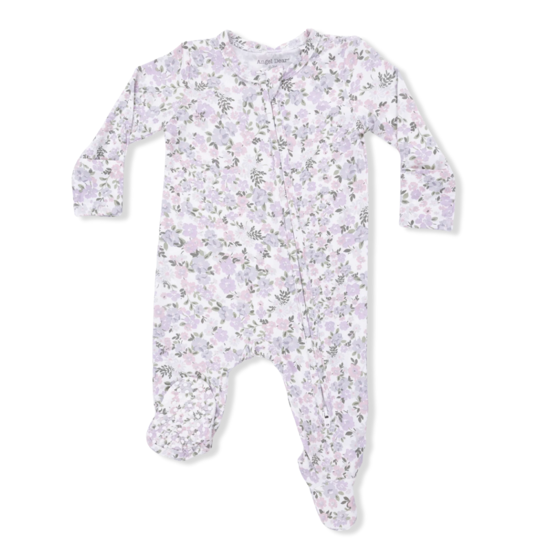 Shannon Floral Zipper Footie