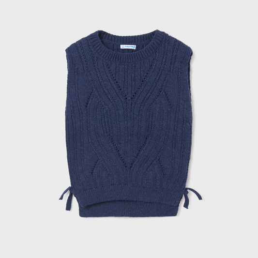 Eclipse Blue Knitted Vest