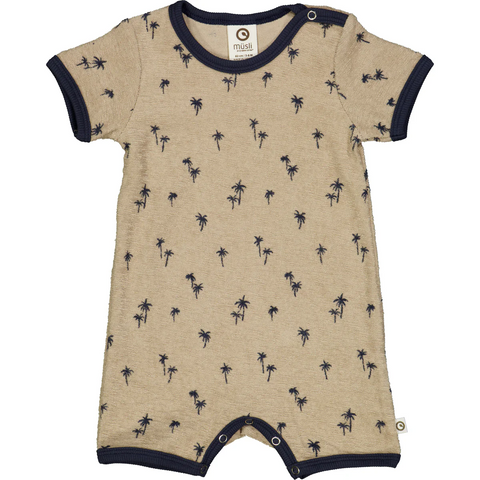 Cashmere Brown Palm Beach Romper