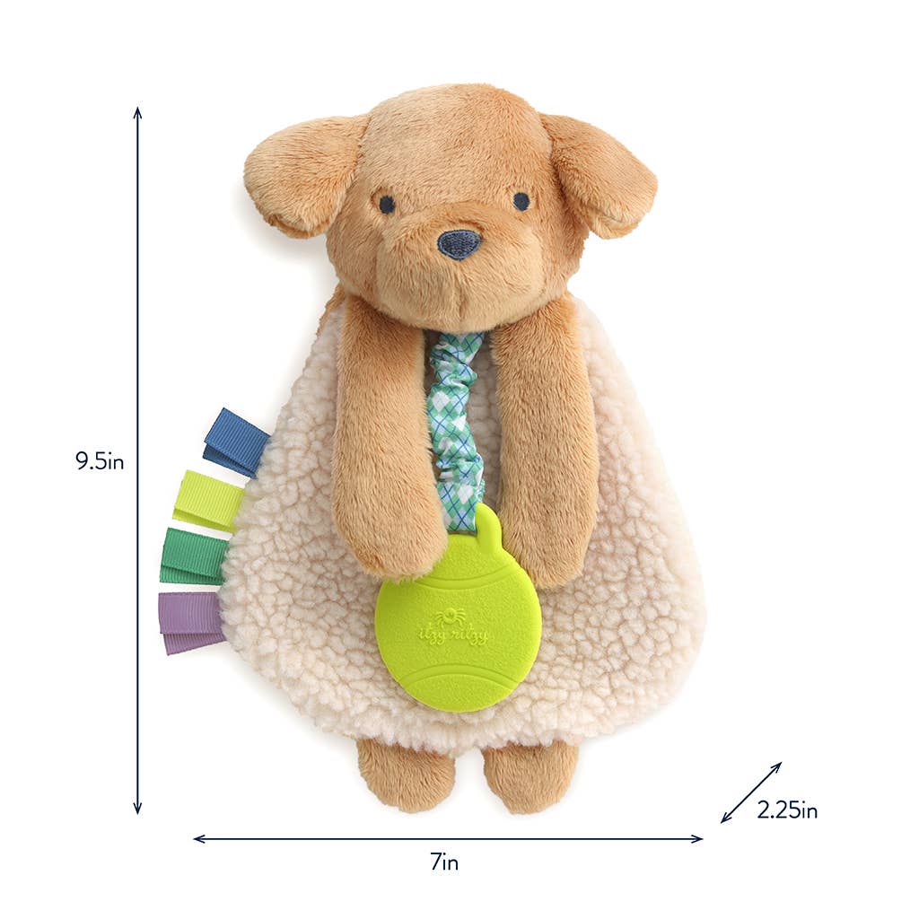 Puppy Itzy Lovey™ Plush and Tennis Ball Teether Toy