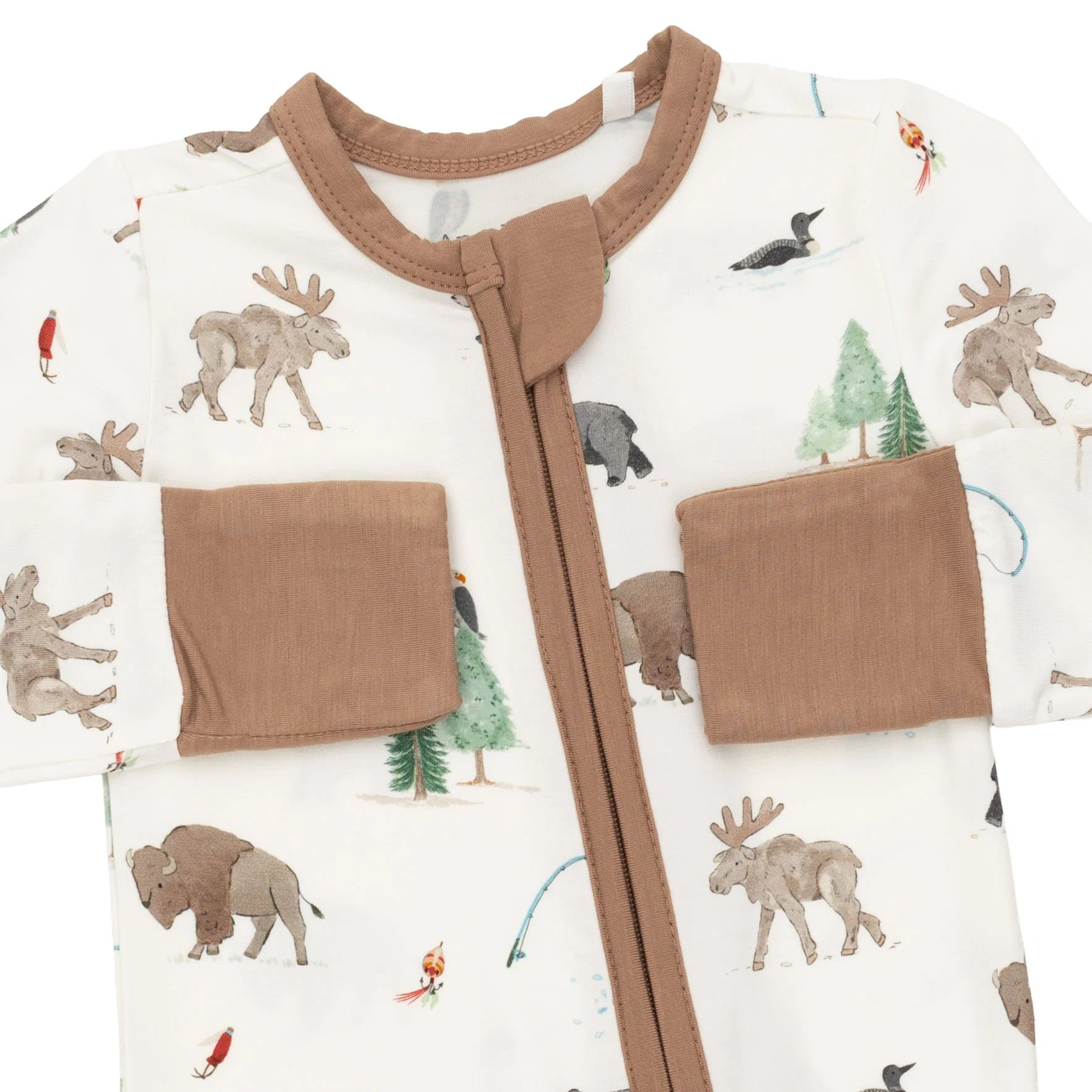 Northern Woodland Animals Convertible Romper