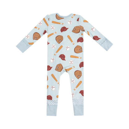 Baseball Zipper Romper