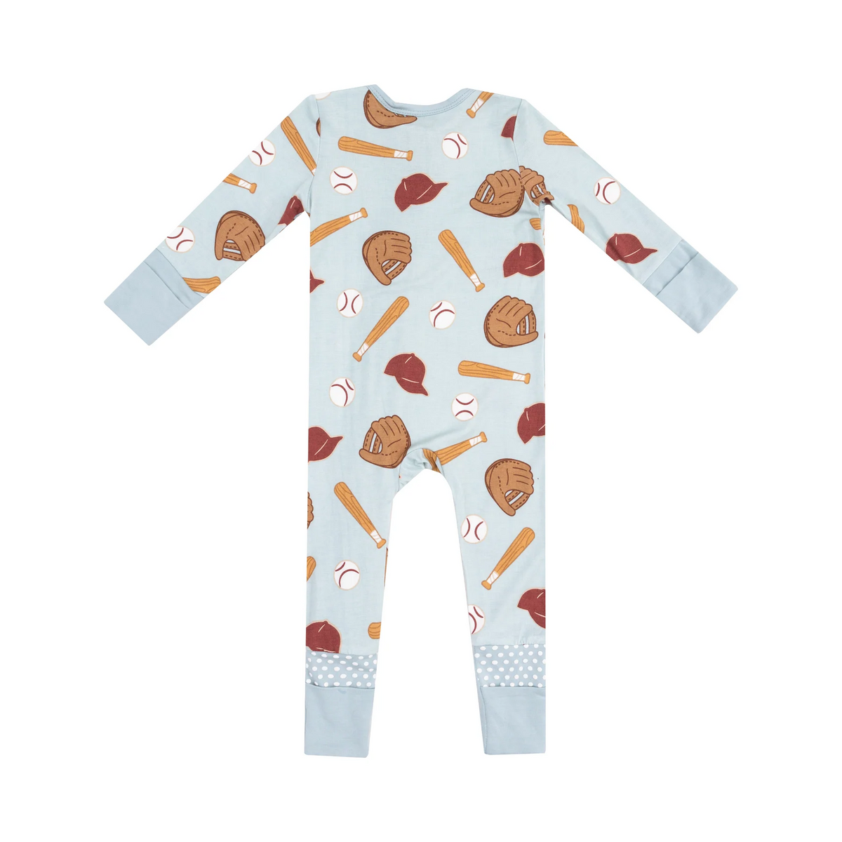 Baseball Zipper Romper