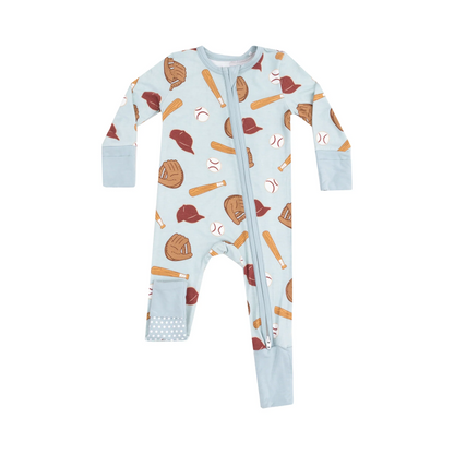 Baseball Zipper Romper