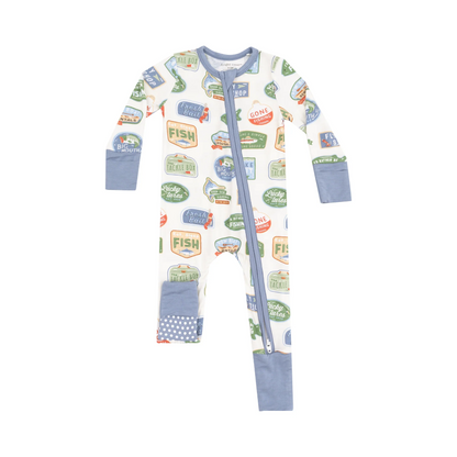 Bait Shop Signage Zipper Romper