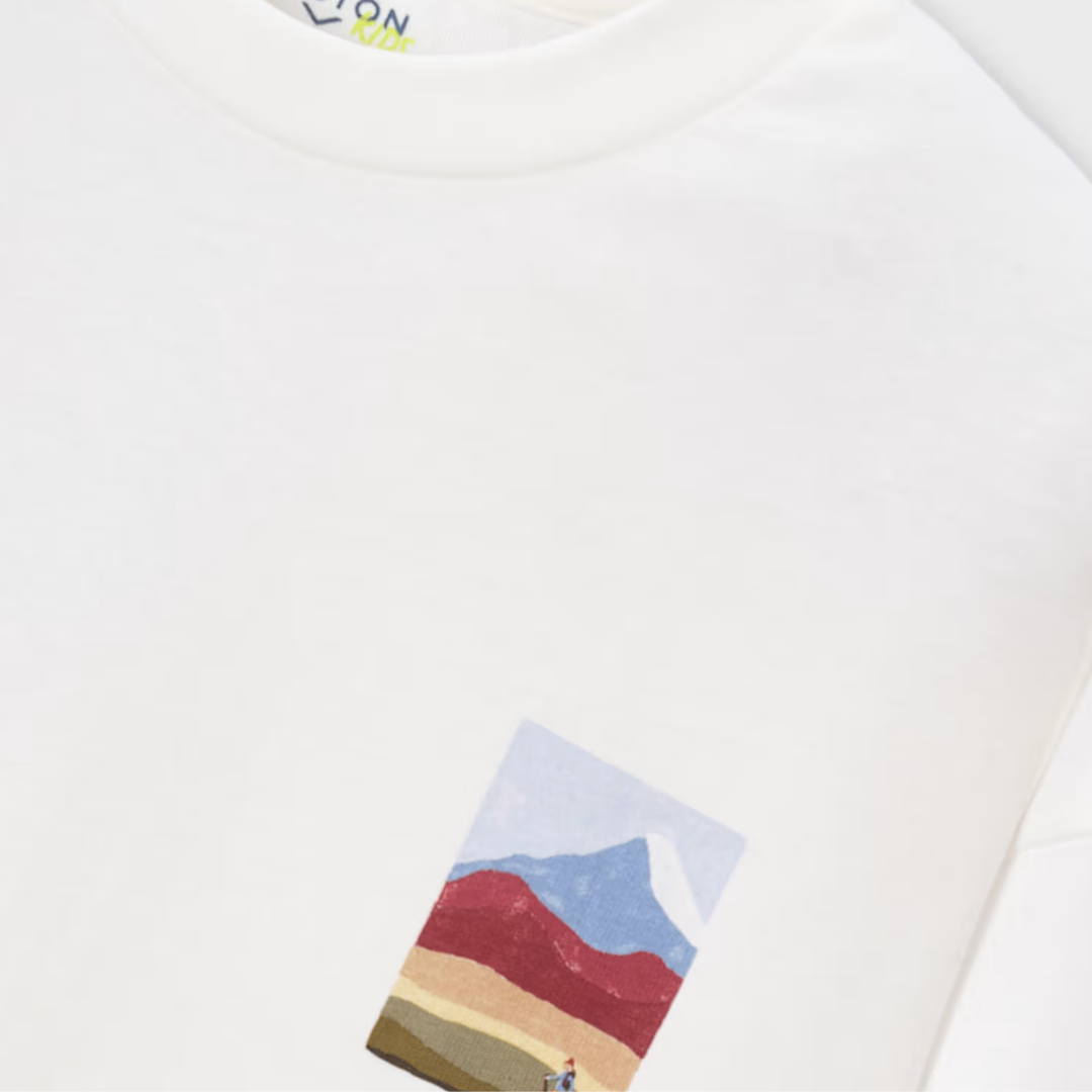 Off White Boston Kids Back Graphic T-Shirt