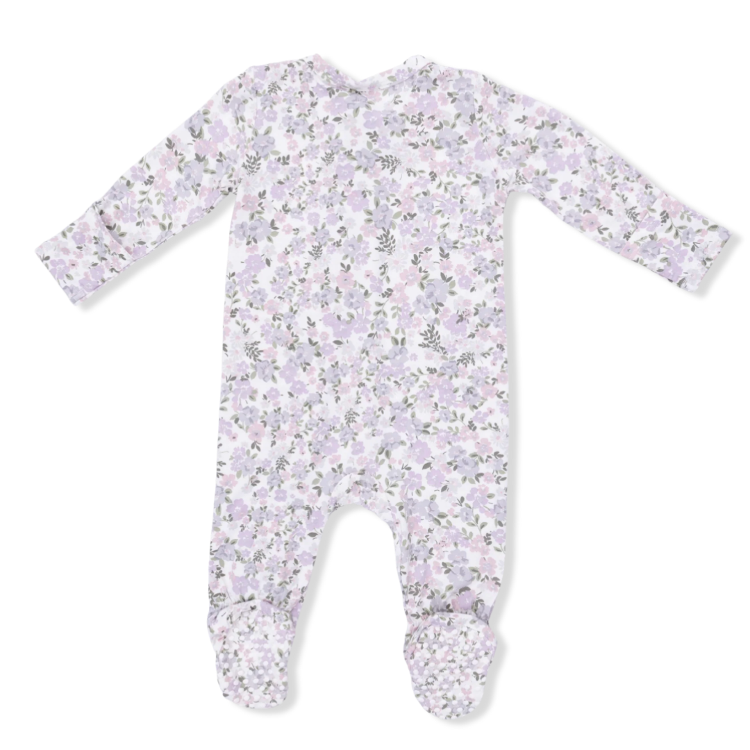 Shannon Floral Zipper Footie