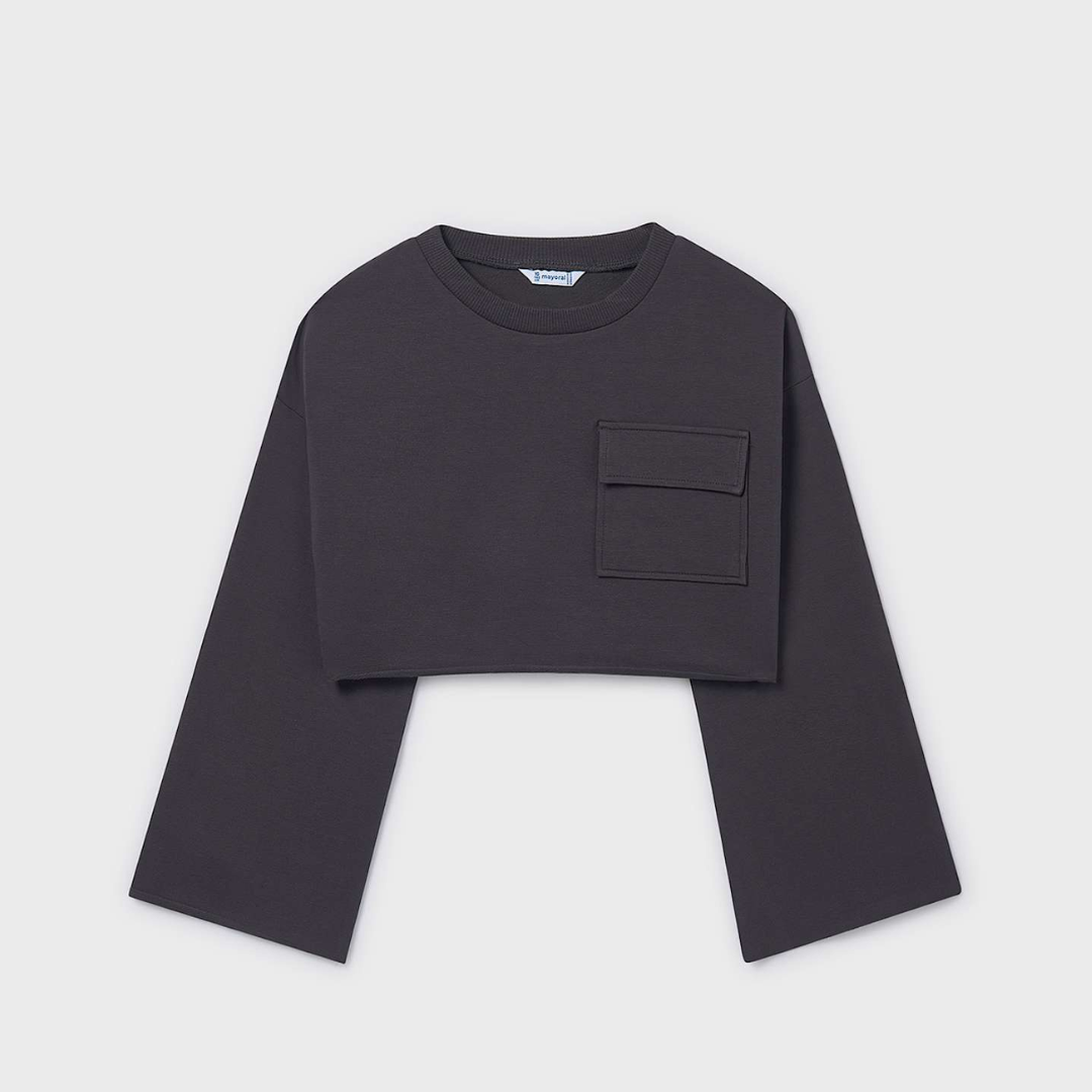 Charcoal Sweatshirt and Tank Set