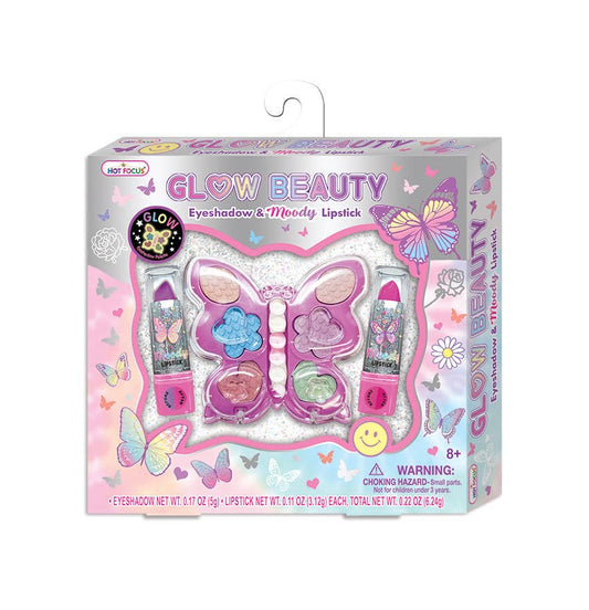Glow Beauty Eyeshadow & Moody Lipstick Set