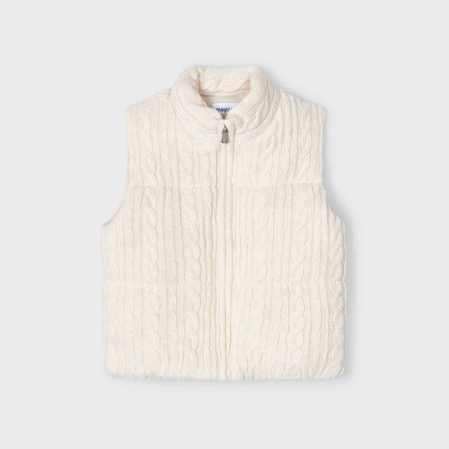 Cable Knit Chickpea Vest