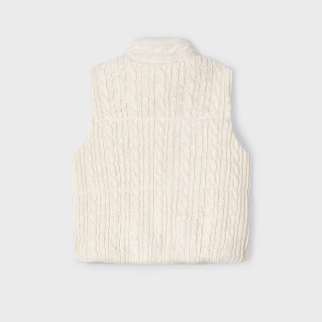 Cable Knit Chickpea Vest