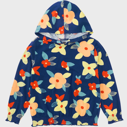 Turkish Floral Smocked Hoodie