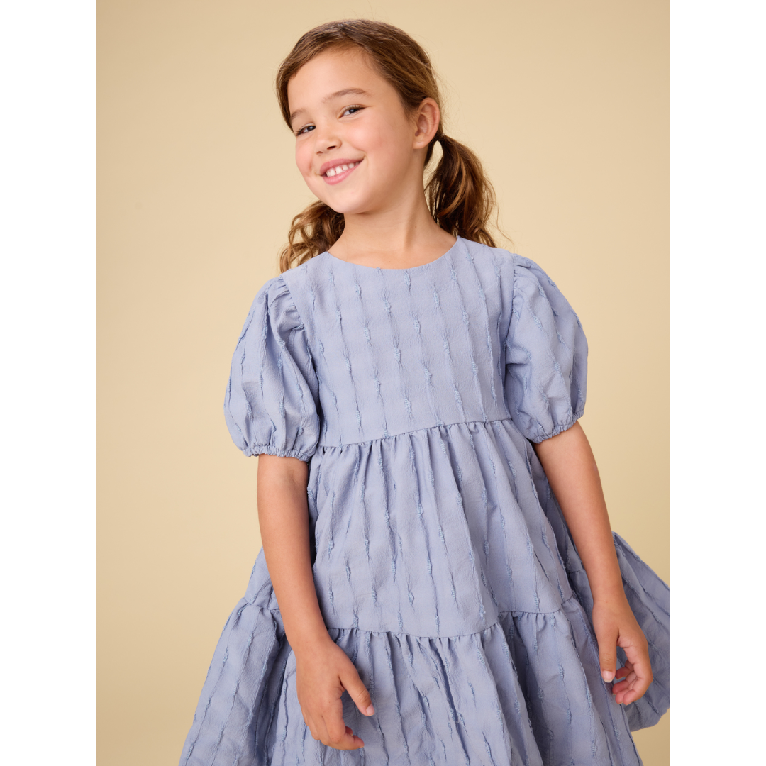 Seal Grey Pleated Heart Back Dress