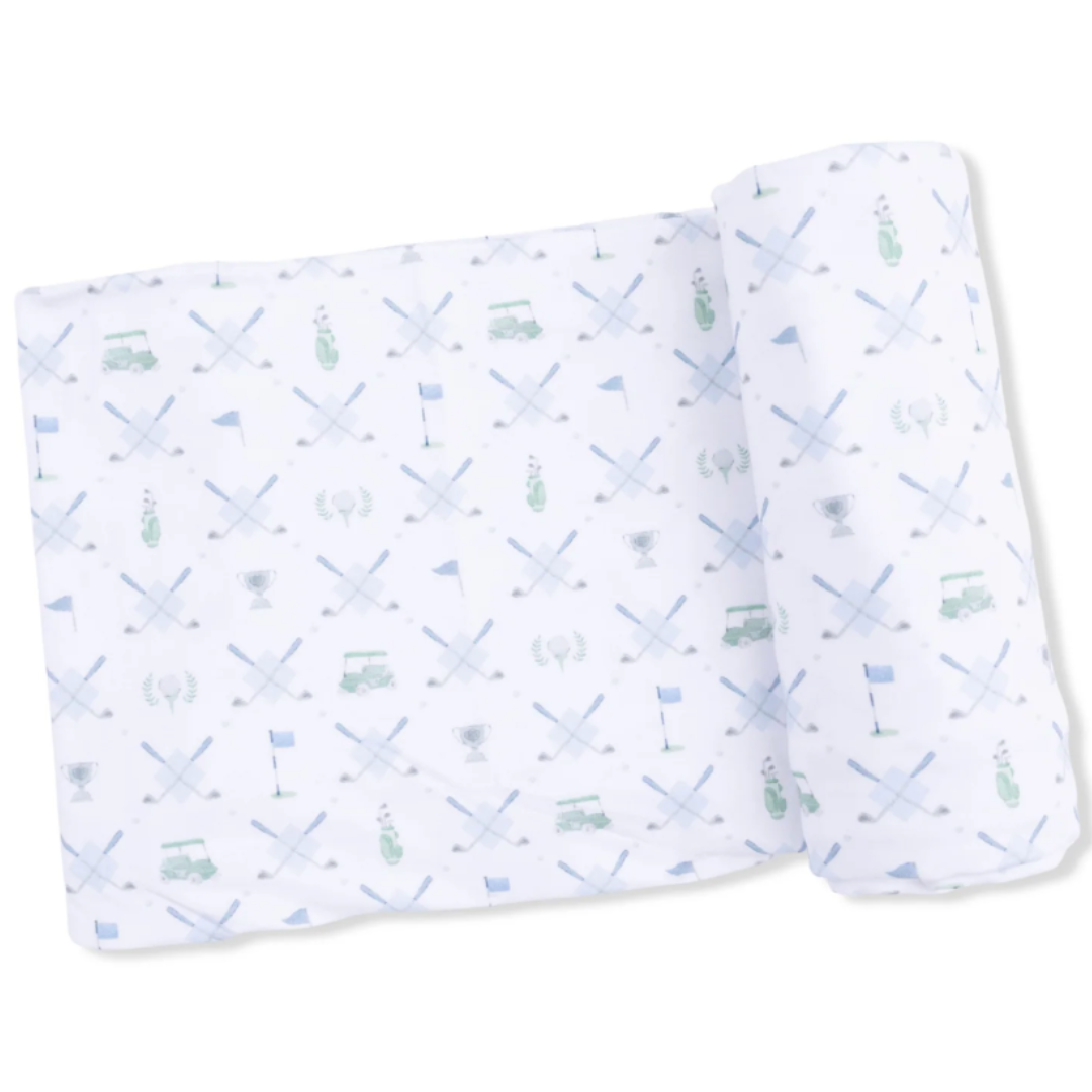 Golf Trellis Swaddle Blanket