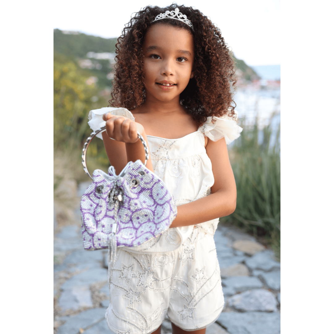 Rhinestone Bucket Handbag