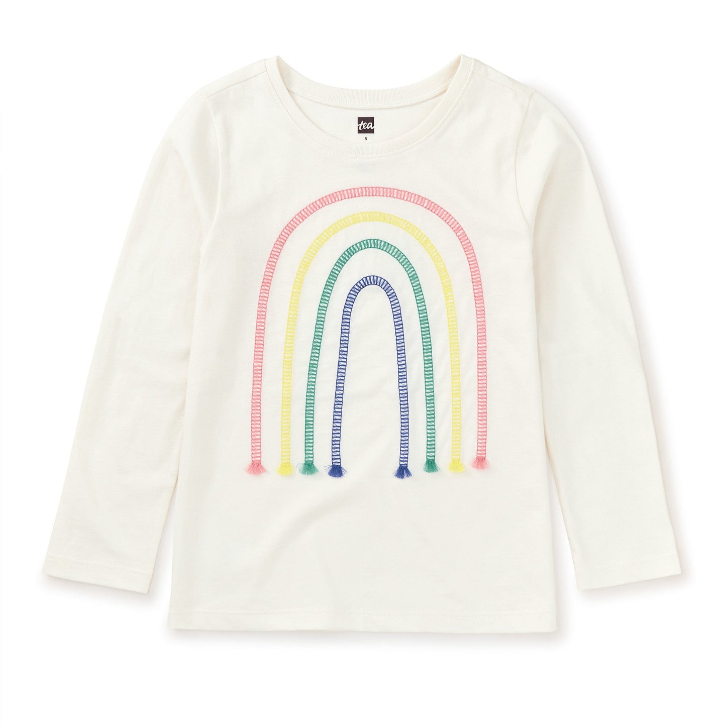 Embroidered Rainbow Tee