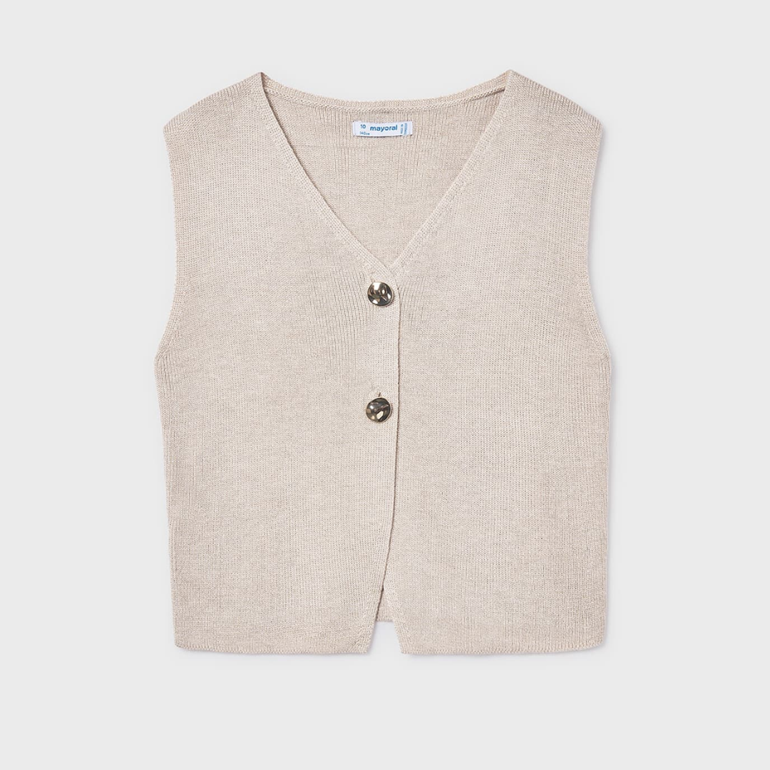 Almond Knit Vest