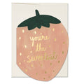 Strawberry love greeting card