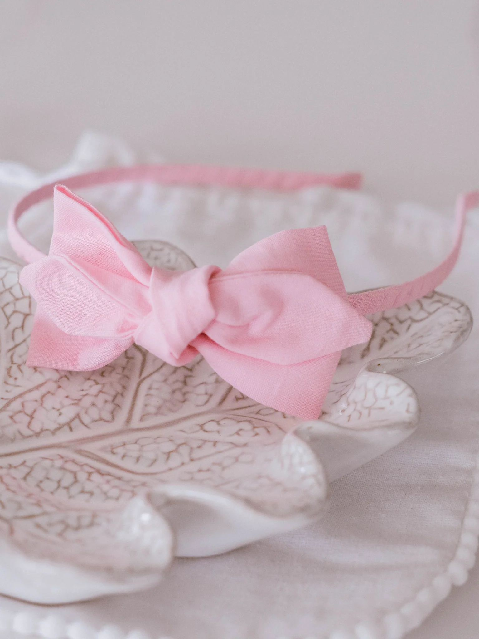 Rosie Baby Pink Cotton Headband