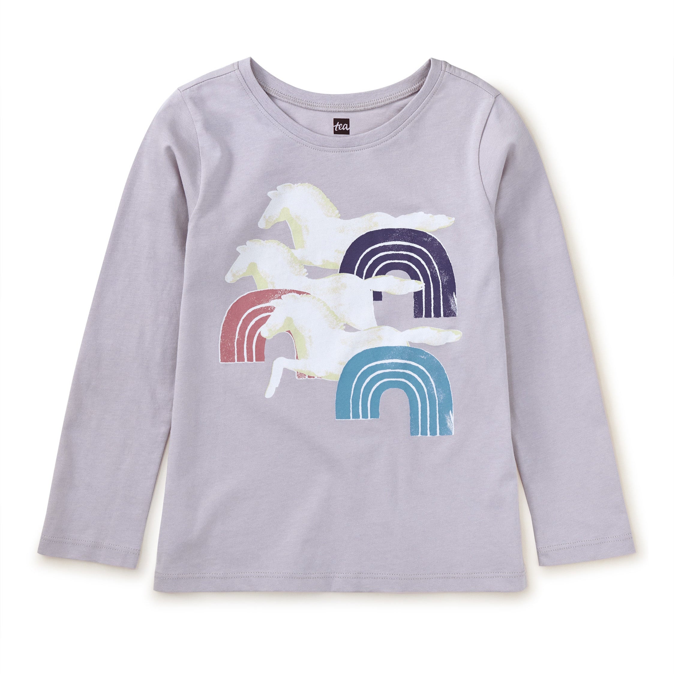 Urchin Purple Rainbows Horses Tee