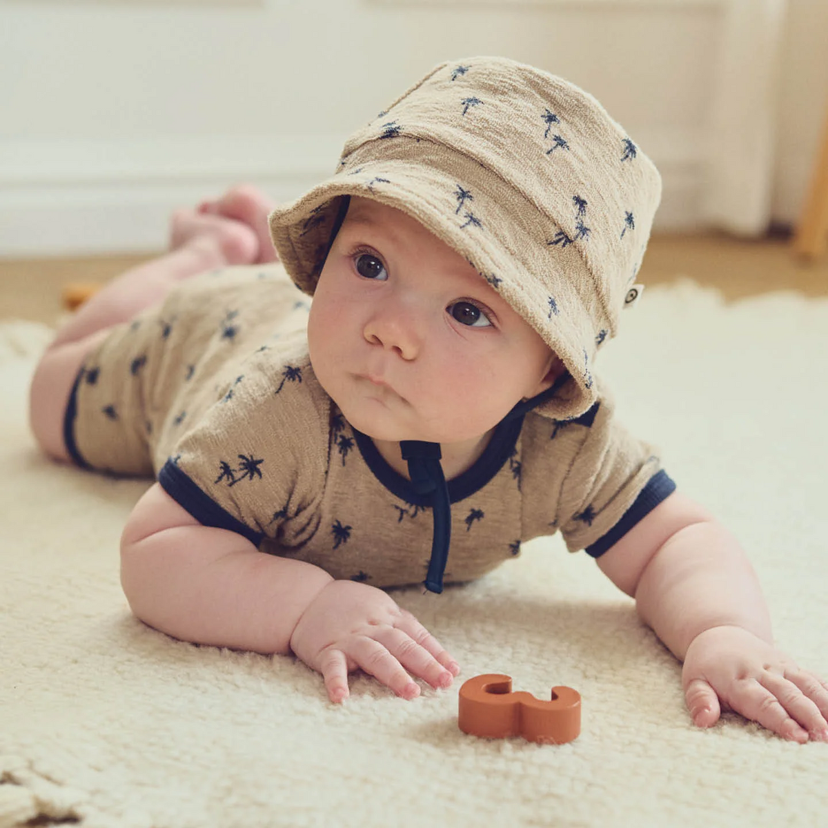 Cashmere Brown Palm Beach Romper