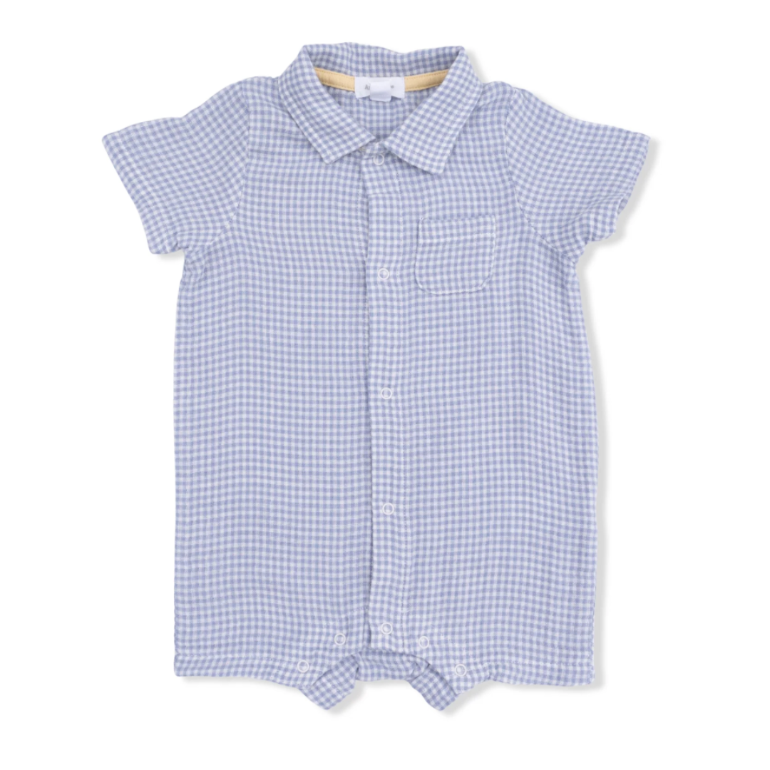 Micro Gingham Polo Shortie
