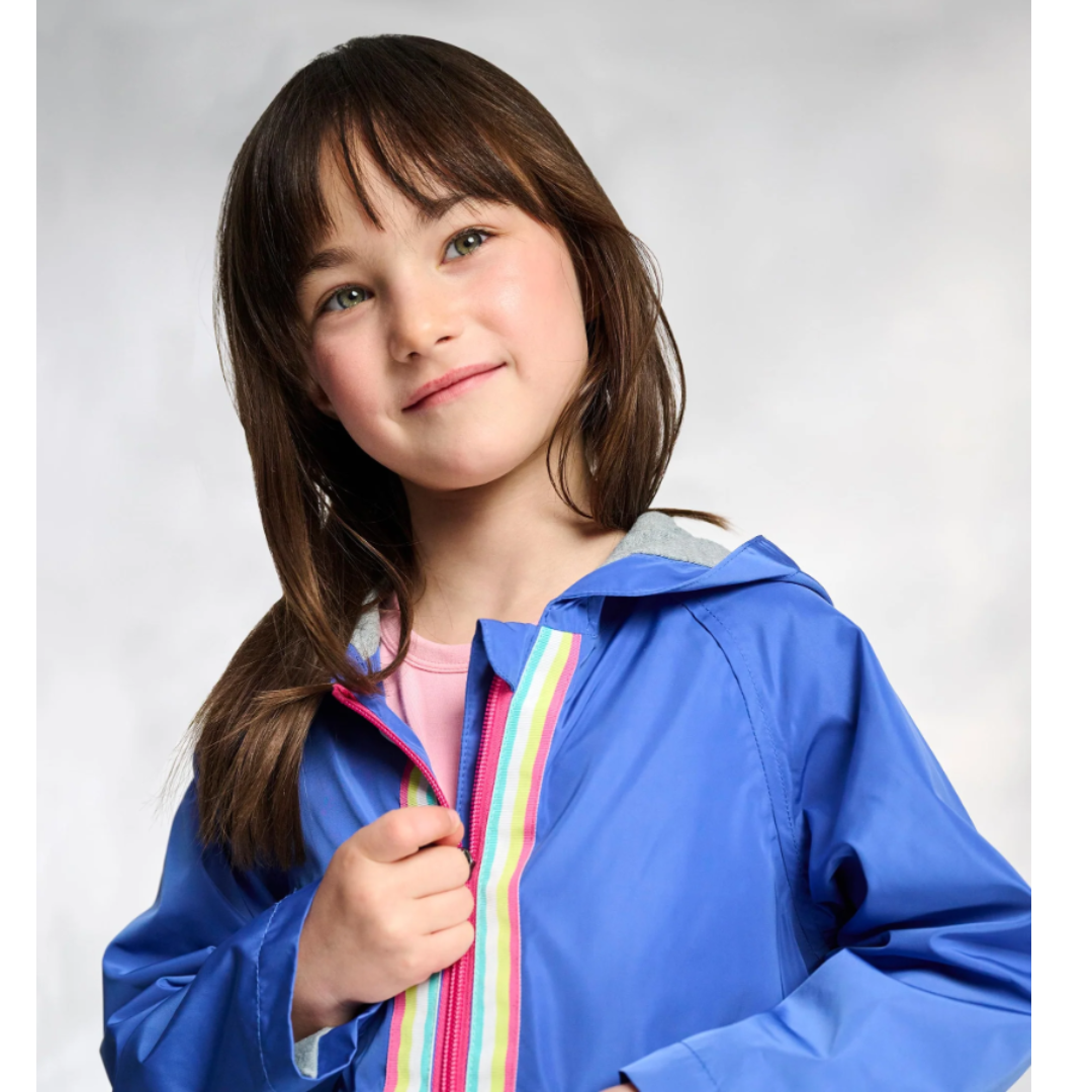 Blue Radiance Lined Rain Jacket