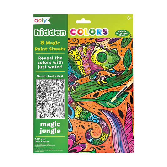 Hidden Colors Magic Paint Sheets: Magic Jungle