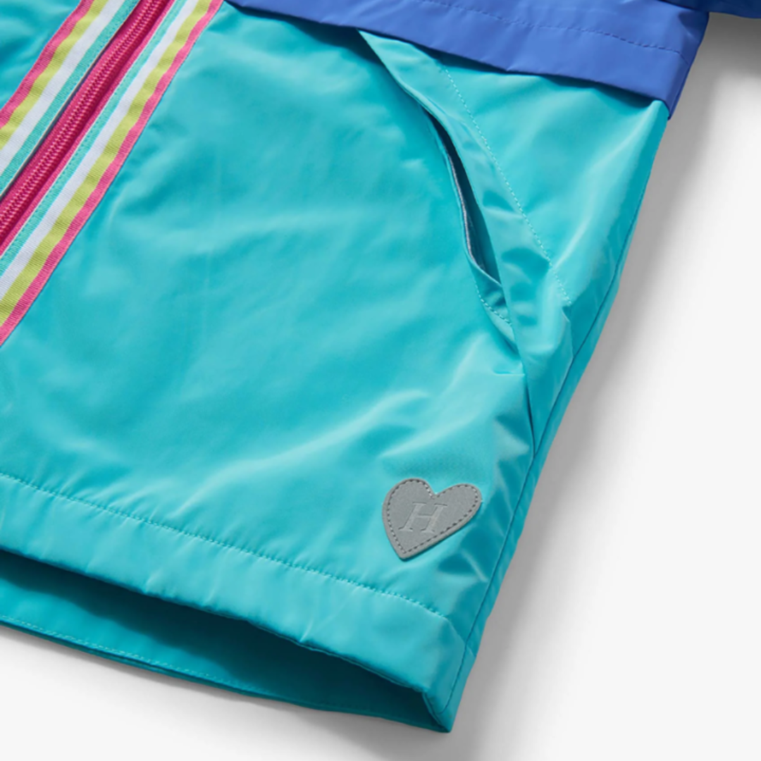 Blue Radiance Lined Rain Jacket