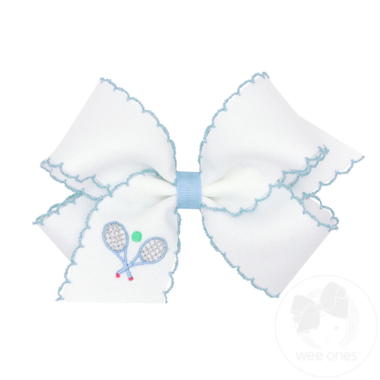 Medium Summer Embroidered Bow
