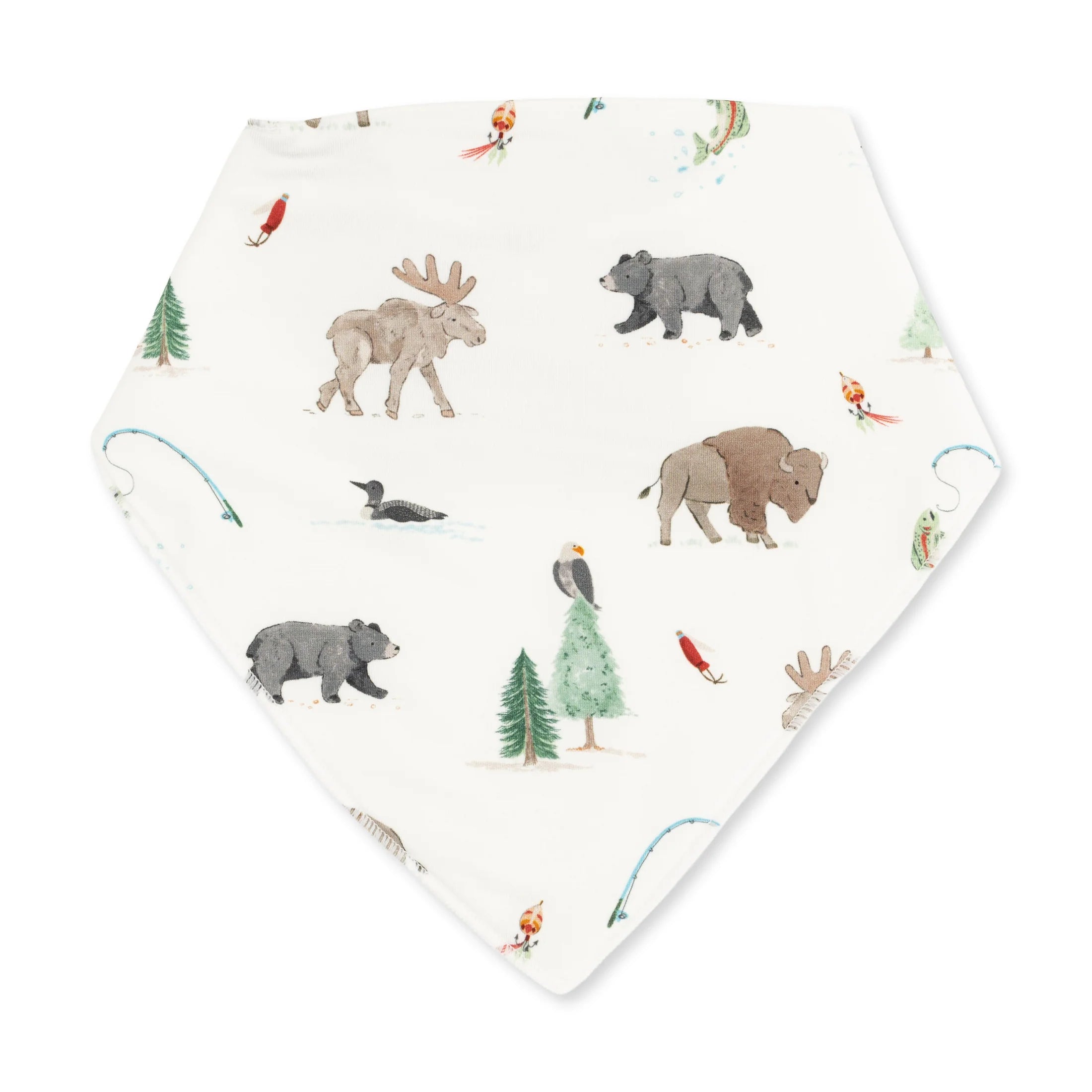 Northern Woodland Animals Bandana Bib