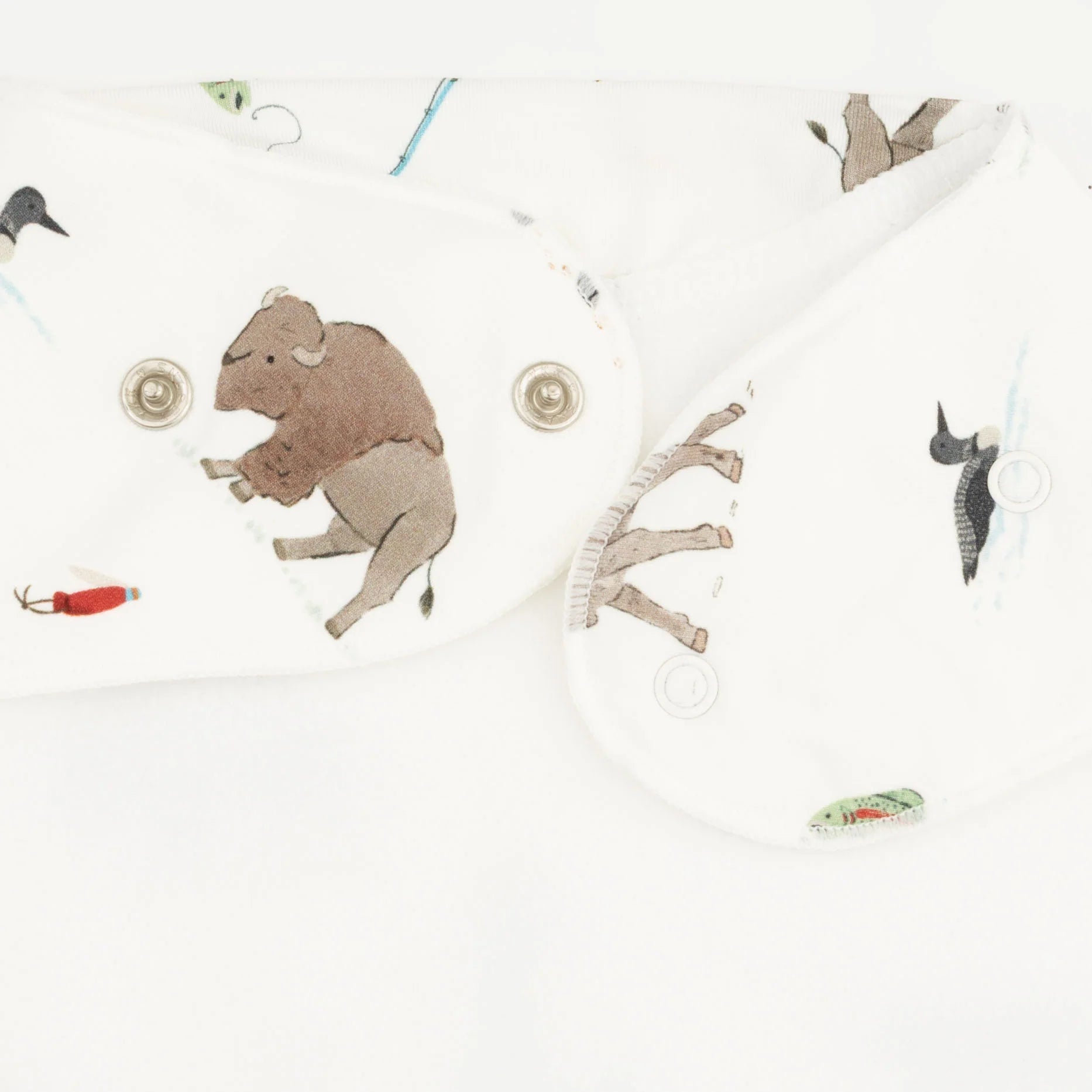 Northern Woodland Animals Bandana Bib
