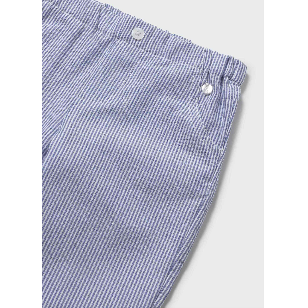 Capri Blue Seersucker Pants