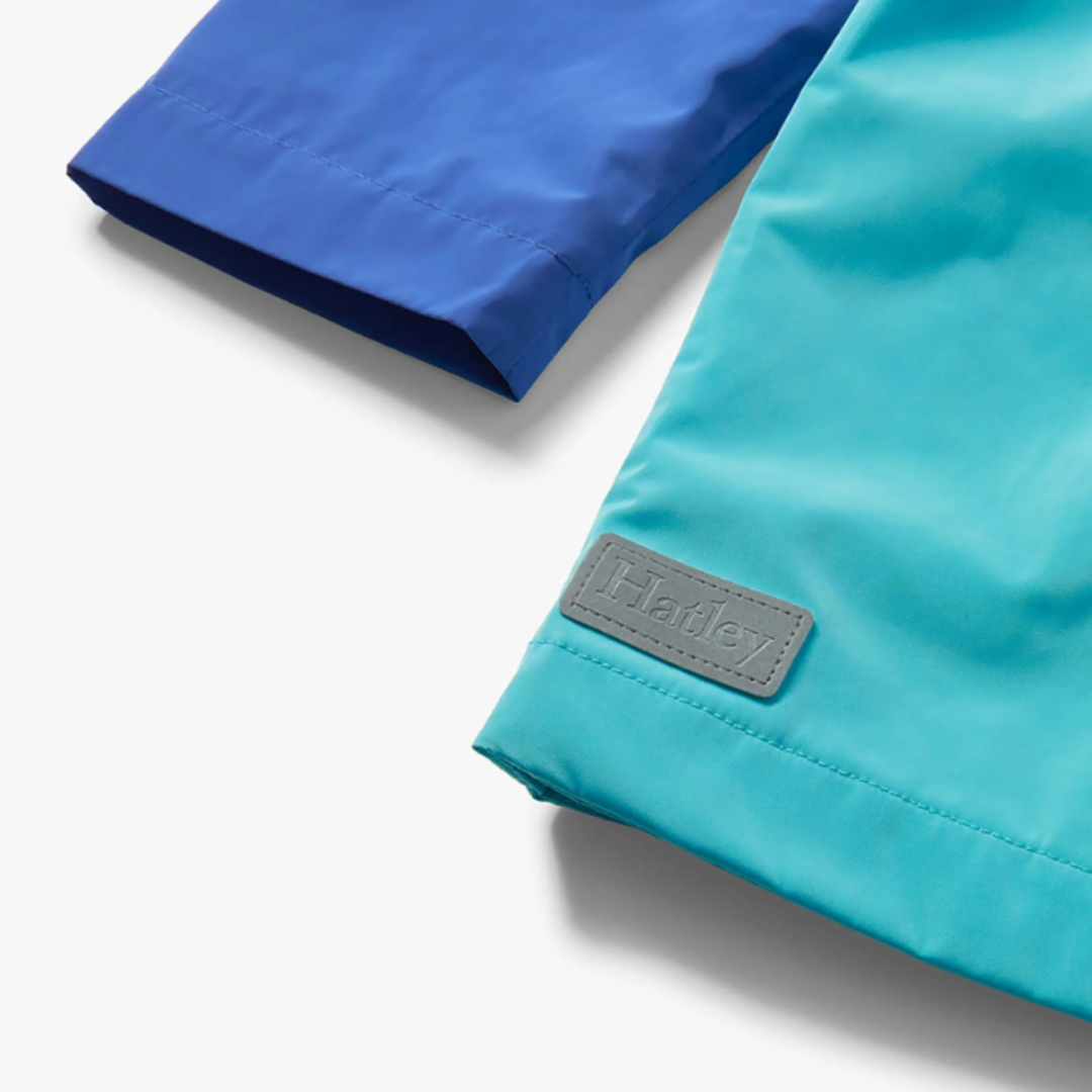 Blue Radiance Lined Rain Jacket